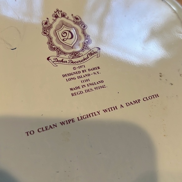 Daher Decorated Ware Metal Fruit Bowl Vintage - Picture 7 of 9